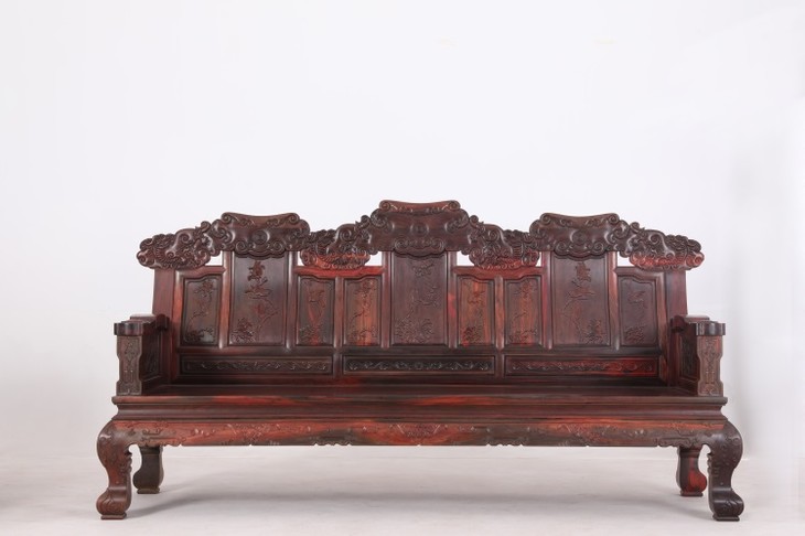 大红酸枝(交趾黄檀)沙发七件套(运费到付) - 5833红木导购网