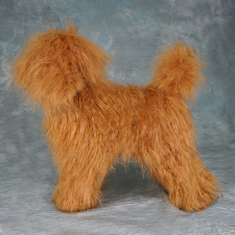 jiang假模特狗全身毛 - 棕毛