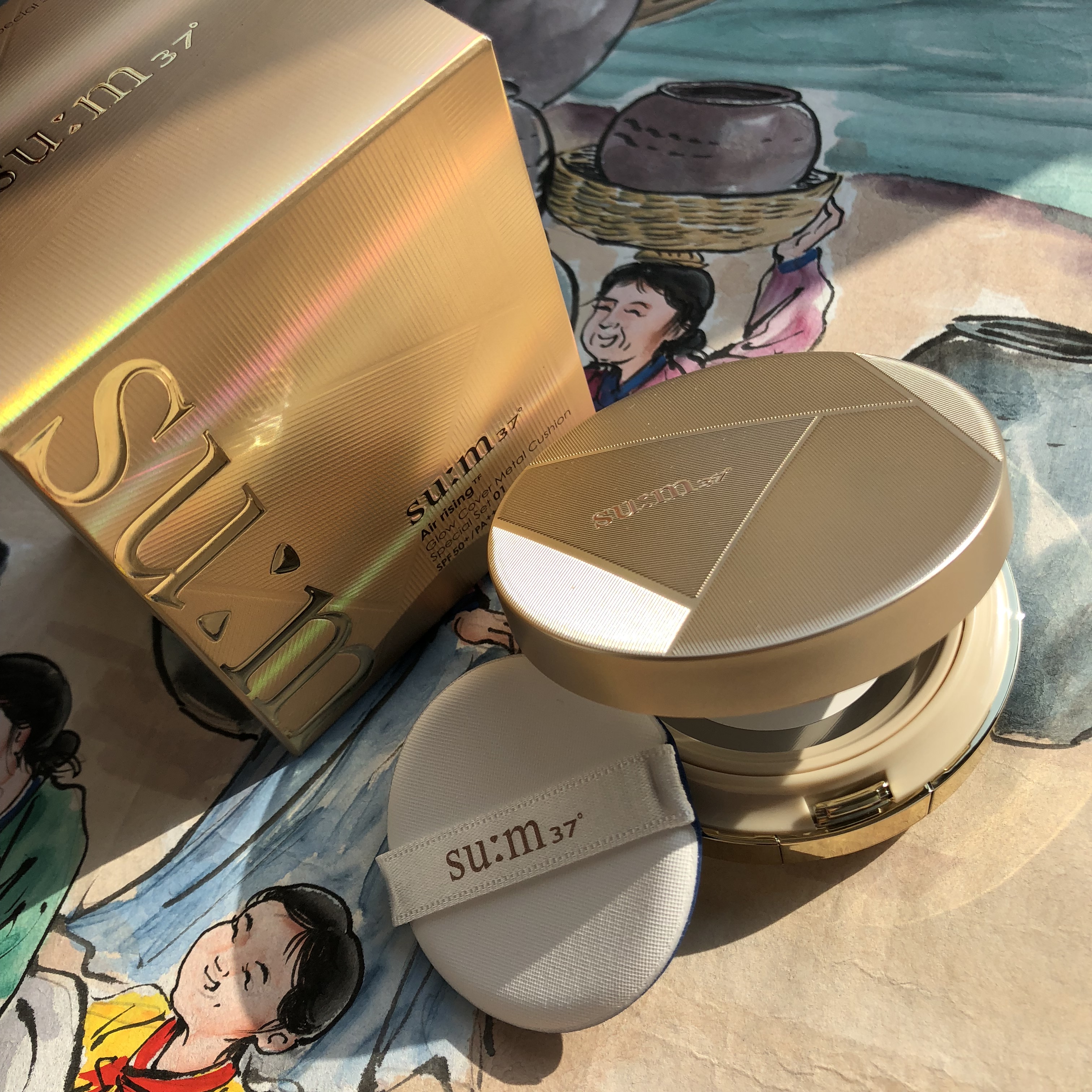 sum37呼吸金属气垫粉底液苏秘气垫空气复活光透金属气垫2替换 #1