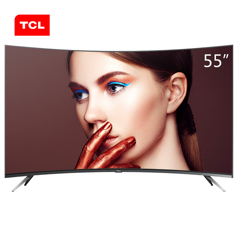 TCL 55V1M 55英寸曲面液晶电视机4K超高清智