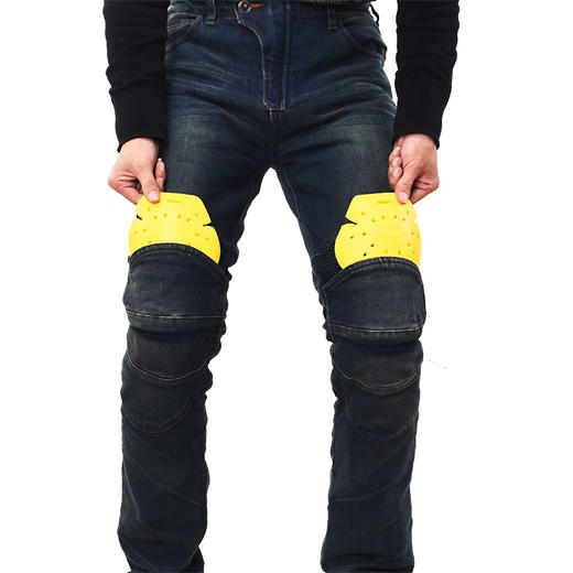 amu摩托车骑行裤男摩托车骑行牛仔裤防摔机车裤骑士赛车裤子四季