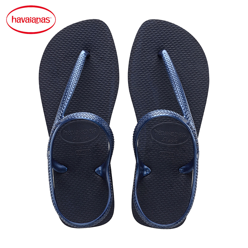 havaianas巴西2018新品人字拖urban深蓝色凉鞋舒适拖鞋女哈瓦那