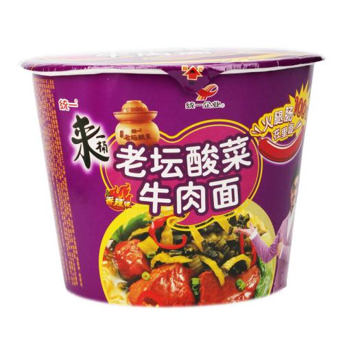 来一桶老坛酸菜牛肉味面