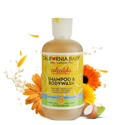 加州宝宝金盏花儿童洗发沐浴二合一 防湿疹 251ml 包邮