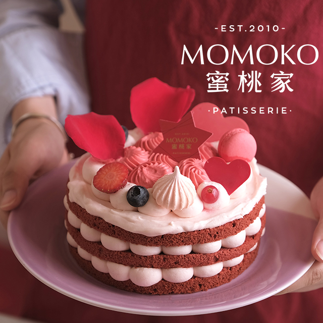 momoko蜜桃家 大都会红丝绒 网红蛋糕成都生日蛋糕同城配送速递