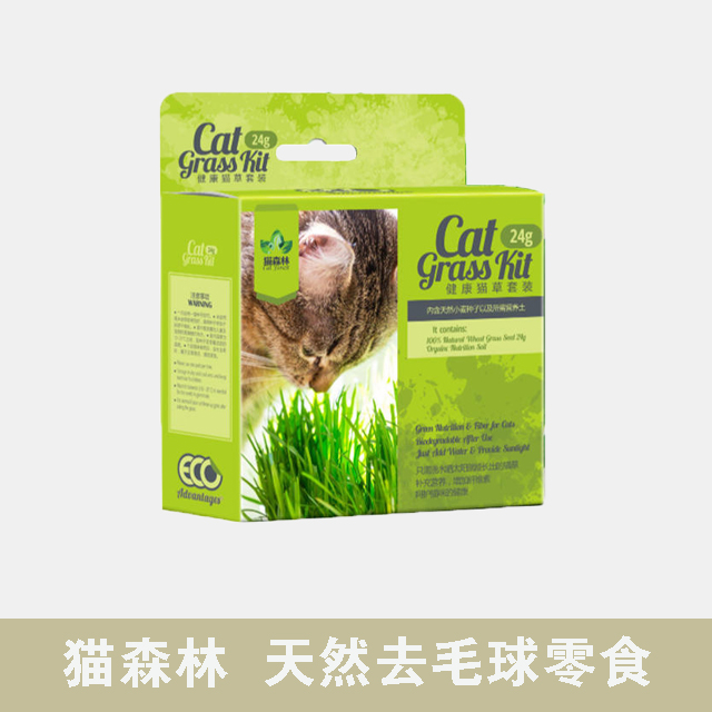 猫森林猫草天然营养土大麦猫草种子带盆猫草去毛球猫零食