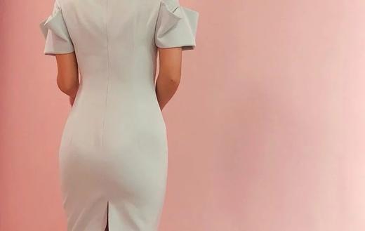 Atelier Miss Lu / Mildred-薄荷绿立体袖口连身裙 商品图4