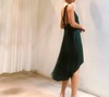 Atelier Miss Lu/ Vanessa-墨绿交叉露背吊带裙 商品缩略图3