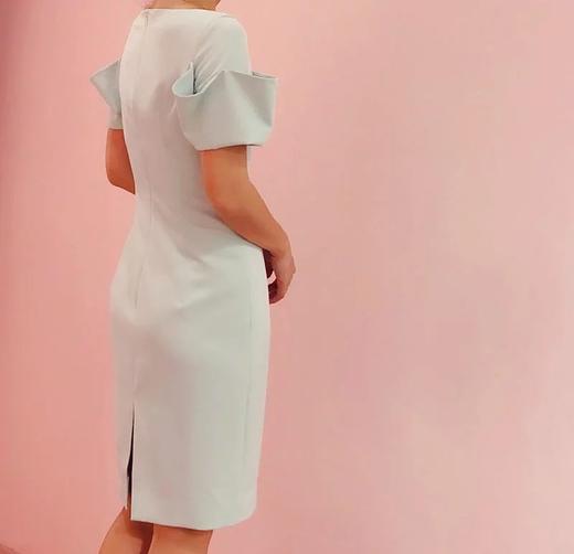 Atelier Miss Lu / Mildred-薄荷绿立体袖口连身裙 商品图1