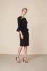 Atelier Miss Lu/  Madeline - 黑色钟形袖肩部挖剪连身裙 商品缩略图3