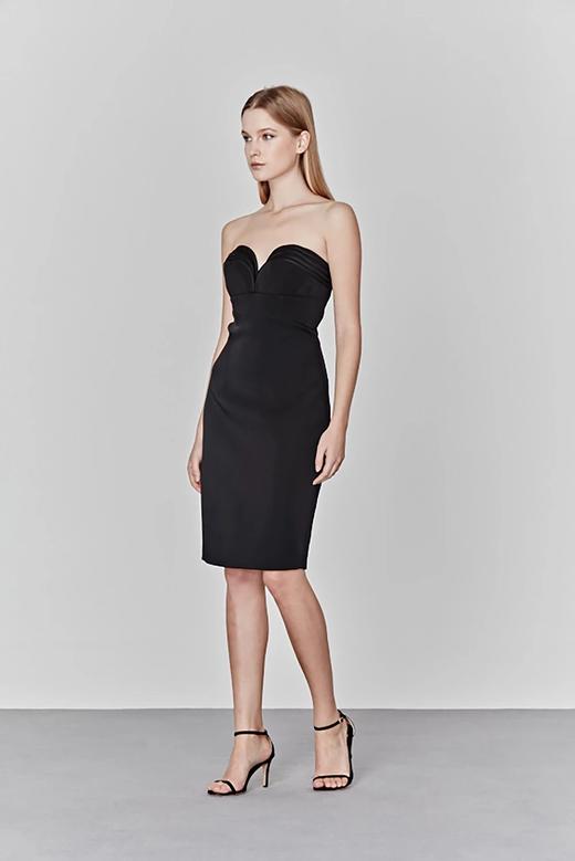 AtelierMissLu / Cary-黑色心形抹胸小礼服 商品图2