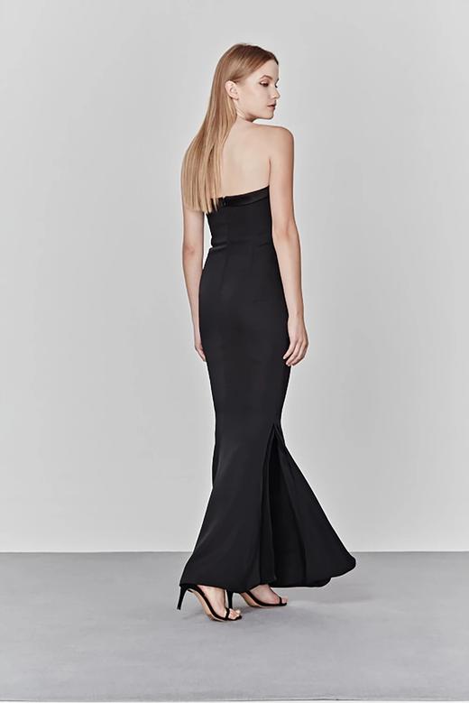 Atelier Miss Lu/ Adelaide - 黑色抹胸鱼尾曳地长礼服 商品图4
