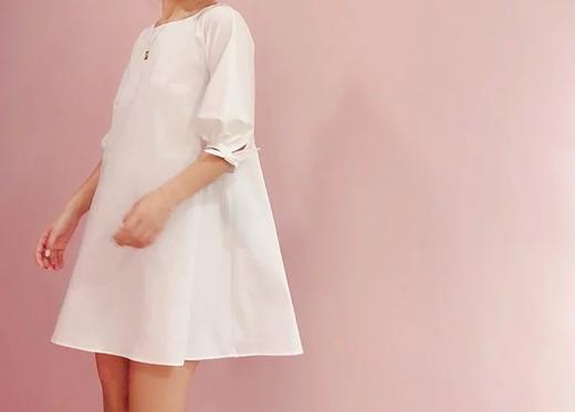 Atelier Miss Lu / Ariel-白色宽松连身裙 商品图1