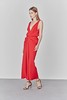 AtelierMissLu / Lena-正红色深V露背褶皱礼服裙 商品缩略图2