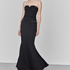 Atelier Miss Lu/ Adelaide - 黑色抹胸鱼尾曳地长礼服 商品缩略图0