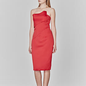 Atelier Miss Lu/ Megan - 红色珍珠抹胸小礼服