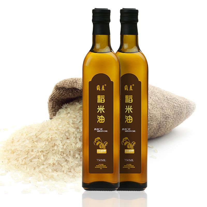 苏垦稻米油 750ml*2瓶 玻璃瓶装 富含谷维素
