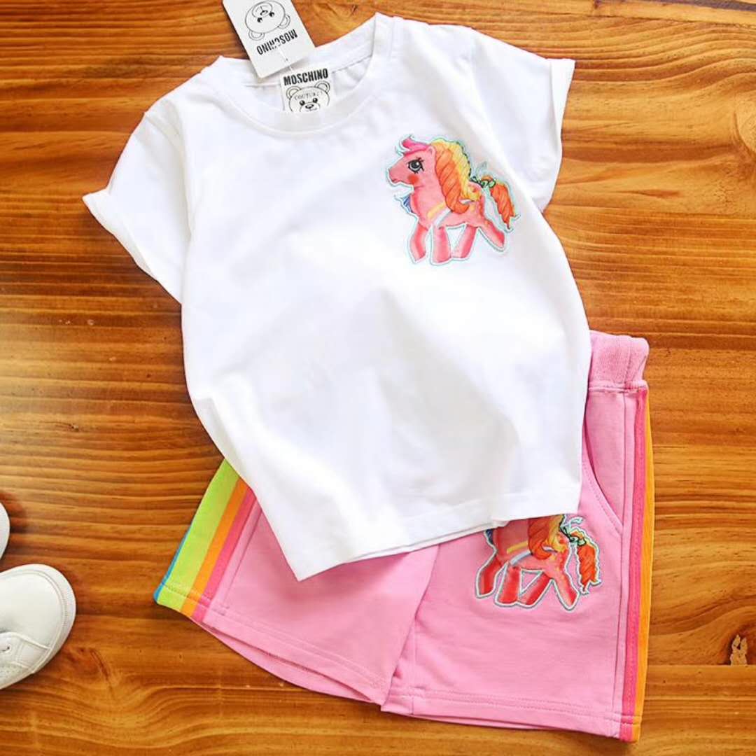 mos彩虹刺绣小马宝丽套装 断码10天