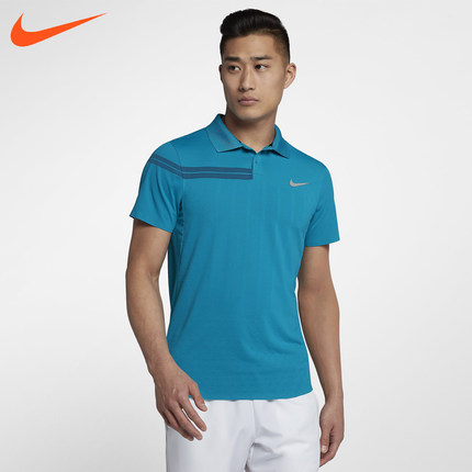 正品耐克nike费德勒18年澳网法网温网polo衫t恤运动服男网球服888203