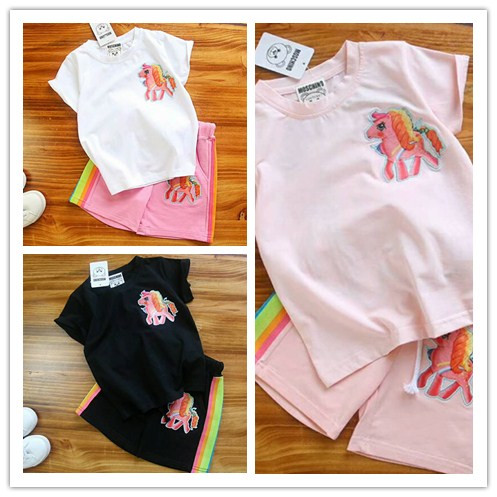 mos彩虹刺绣小马宝丽套装 断码10天