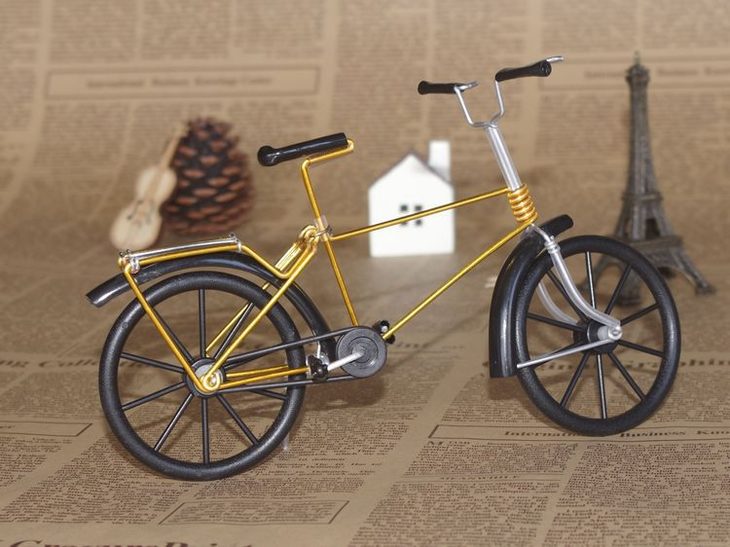 【装饰品】创意手工自行车diy模型金属工艺品迷你家居摆件