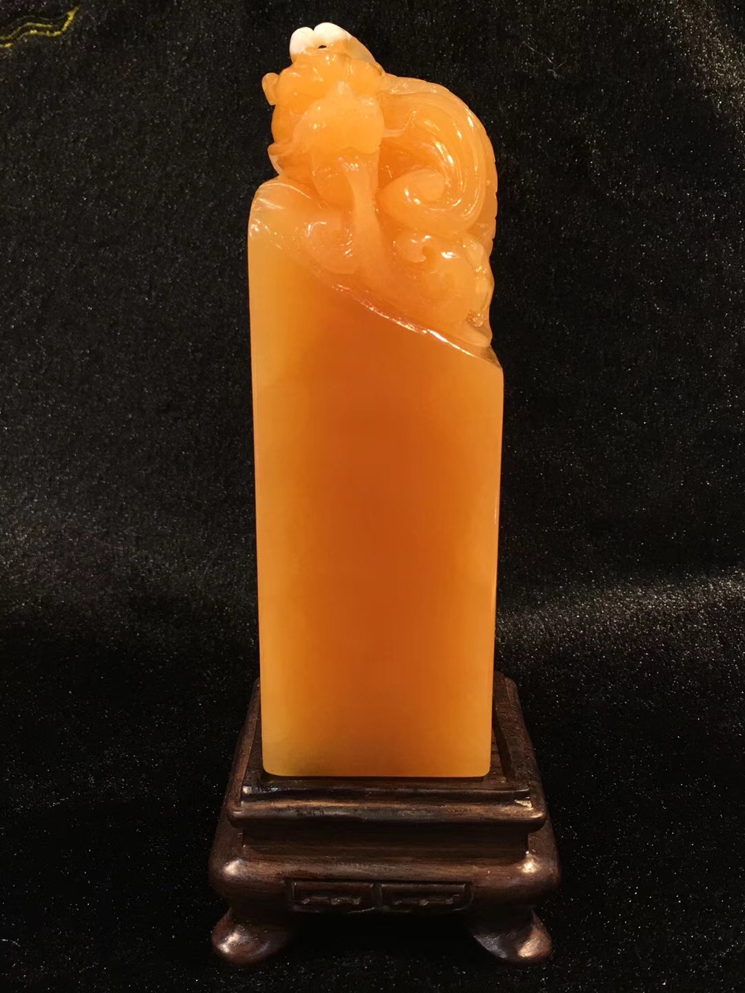 【98692】印尼金田黄独占鳌头印章