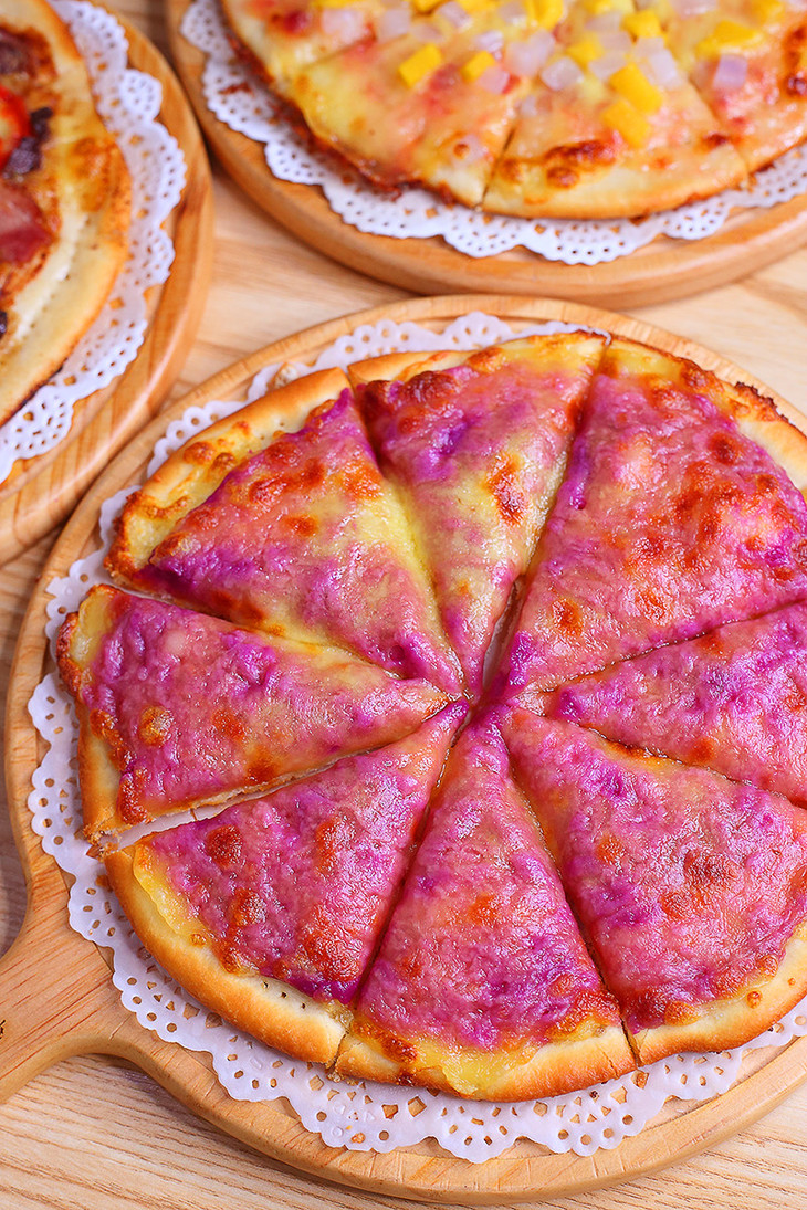 奶香紫薯披萨
