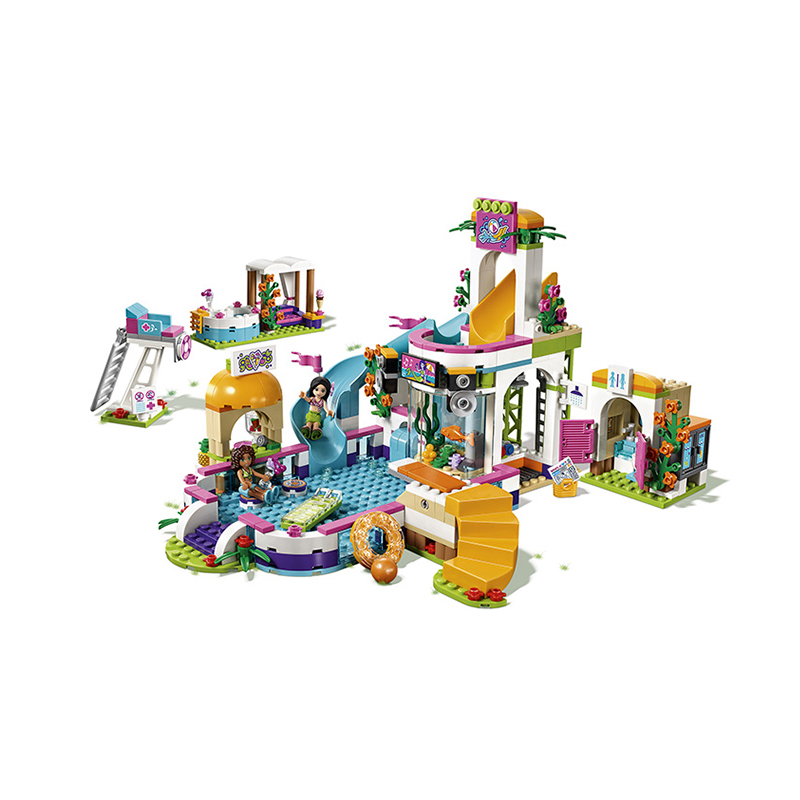 乐高legolego心湖城夏季游泳池玩具