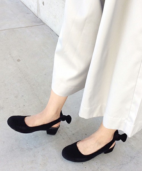 石川家 复古丝绒蝴蝶结圆头浅口日系女鞋森林系单鞋森女鞋