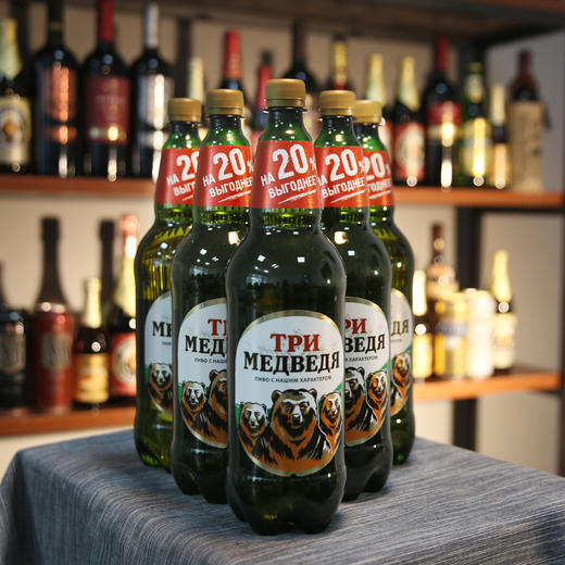 【1瓶】三只熊啤酒1.4L*1瓶【俄罗斯原装进口】 商品图1