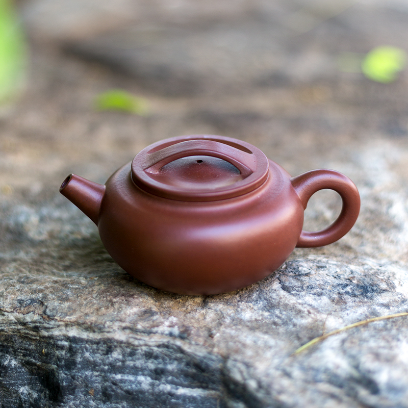 【小过桥-紫清水泥紫砂壶茶壶】宜兴纯手工紫砂器皿壶