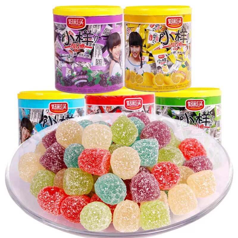 470g好彩头小样酸q糖 水果糖橡皮糖儿童零食糖果