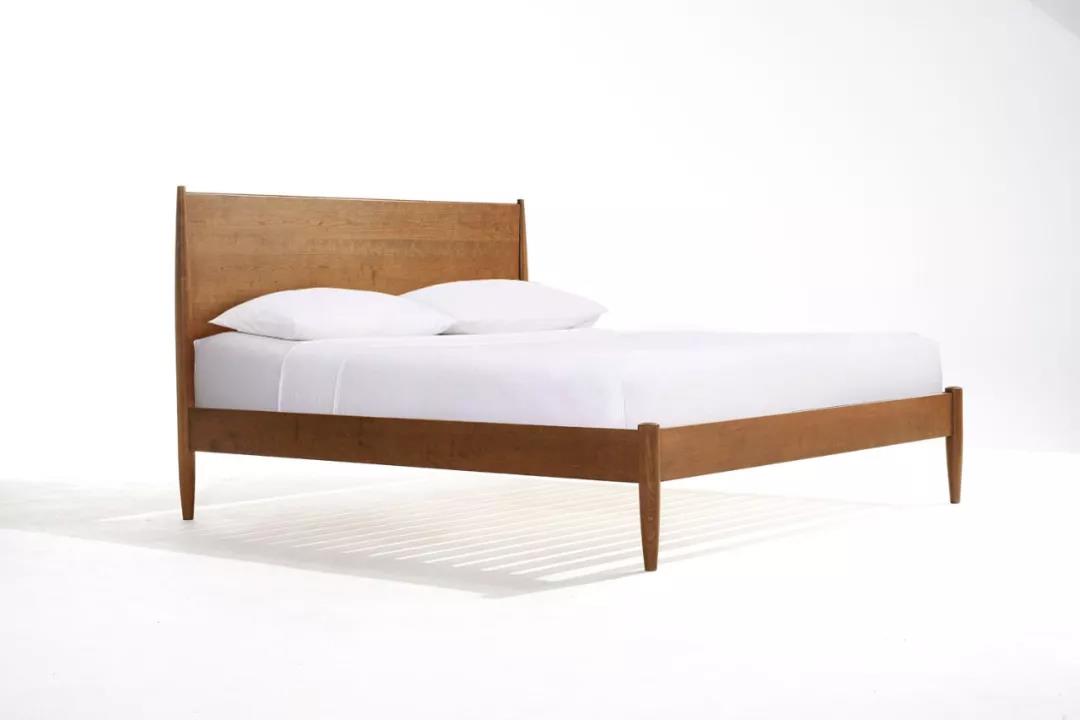 伽罗 JALO 高背款北欧MCM风格樱桃木木床