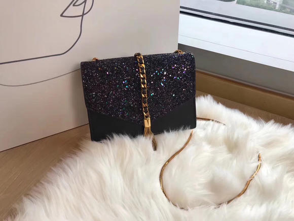 小ck亮片流苏包