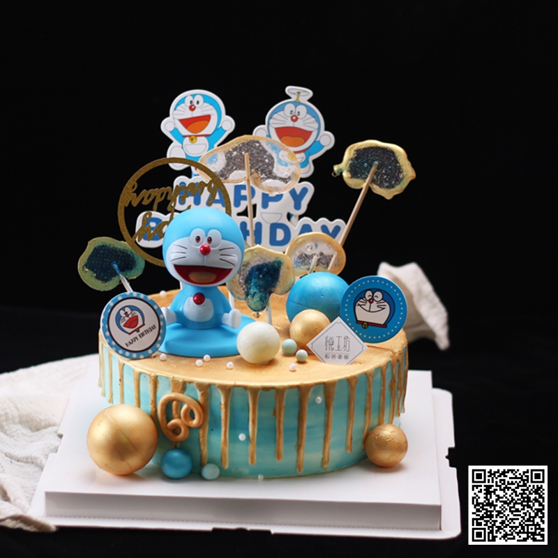 金色淋面哆啦a梦 - 好的蛋糕,并没有那么贵!