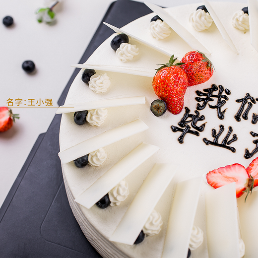 毕业仪式感致青春定制版名牌蛋糕
