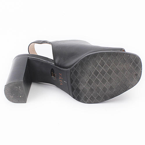 tata 35码皮凉鞋女鱼嘴粗跟样鞋 C40 商品图5