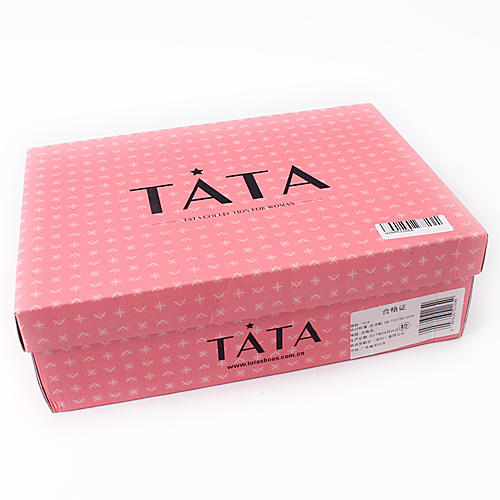tata 35码皮凉鞋女鱼嘴粗跟样鞋 C40 商品图8