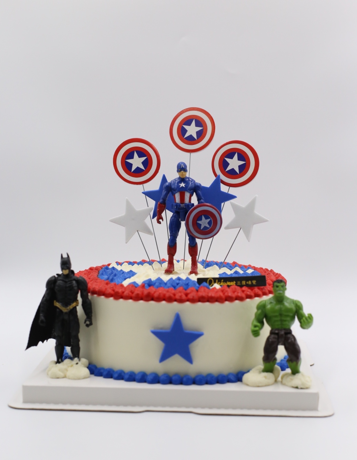 漫威主题美国队长蛋糕