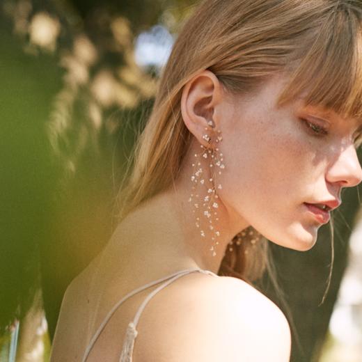 北京仓｜14-Baby's Breath-珍珠 耳夹（无需耳洞）［日本设计师］ 商品图0