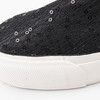 36码黑色镂空亮片休闲鞋女厚底平底鞋C38 商品缩略图6