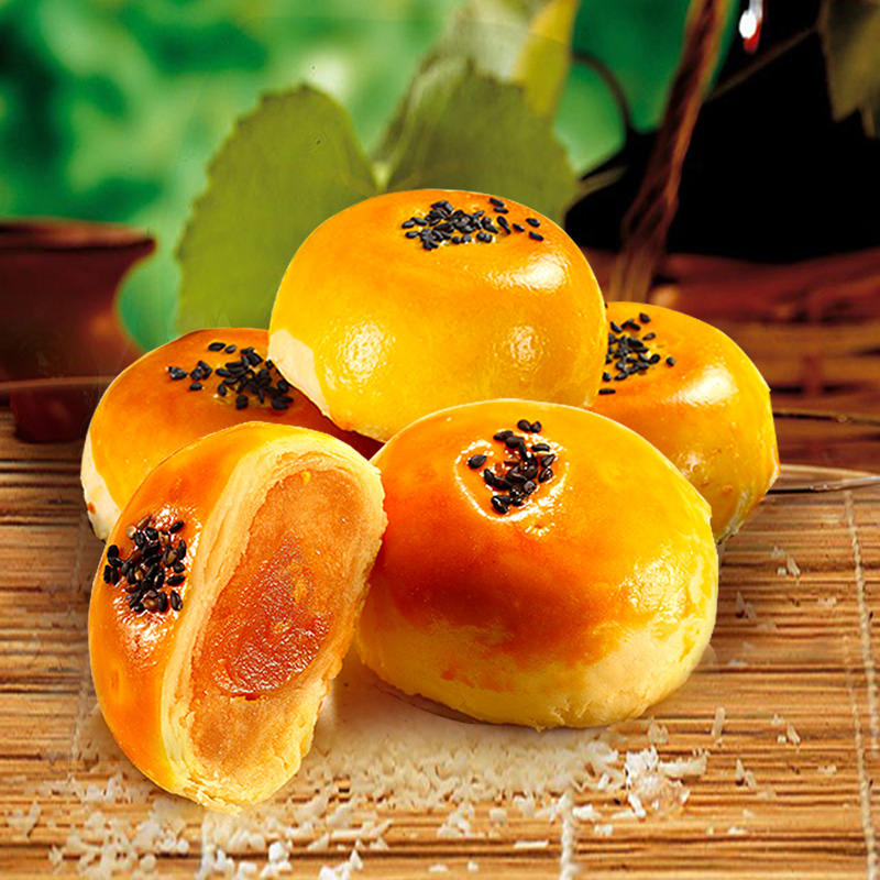 蛋黄酥3盒360g(60g*6枚)陶老大清真手工糕点 【个大量足】