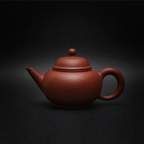 手制朱泥手拉壶|水平壶 吴义永亲制