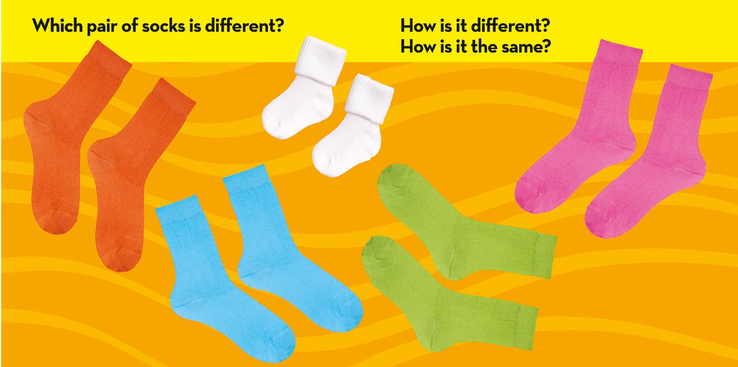 英文原版 look and learn: same and different 全彩版 国家地理杂志