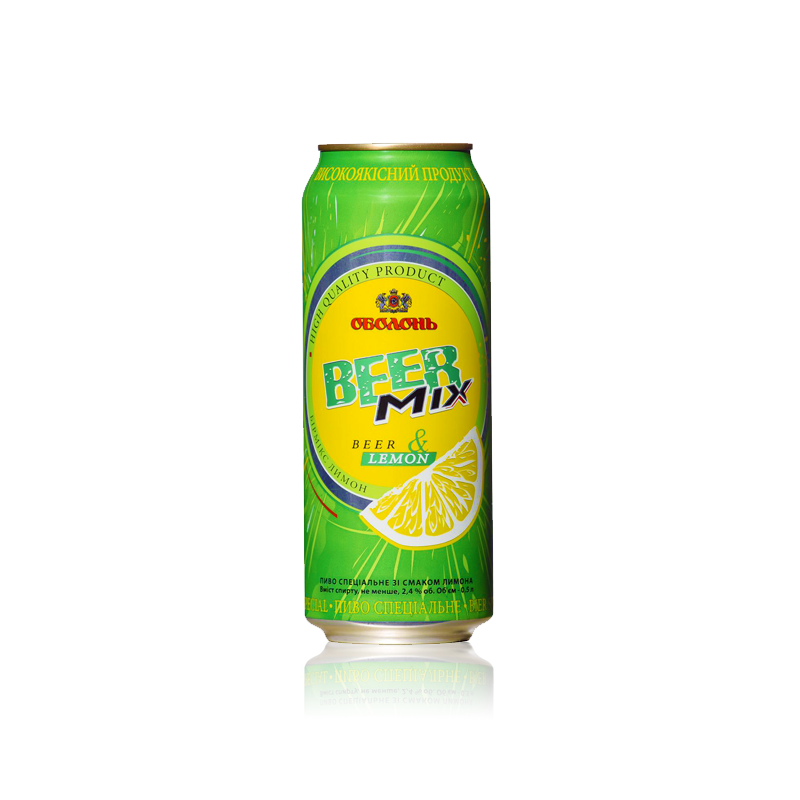 乌克兰进口 奥伯龙柠檬味 果啤 500ml