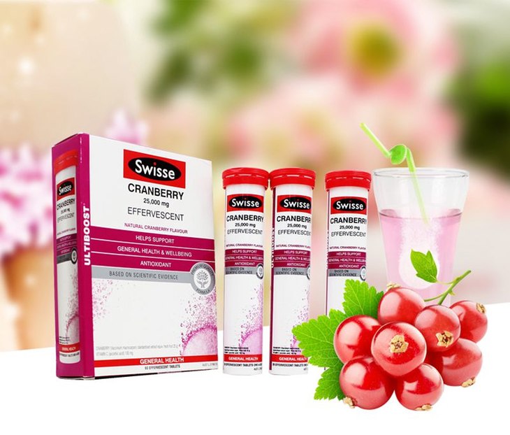 swisse成人女性妇科泌尿系统卵巢保养蔓越莓泡腾60片