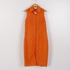 6码橘色Ports连衣裙背心中长款无袖裙子休闲百搭B133 商品缩略图0