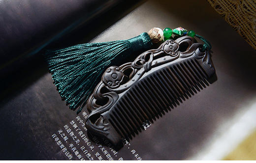 【周广胜木梳】沉贵宝木梳丨祥云如意丨全国包邮  商品图0