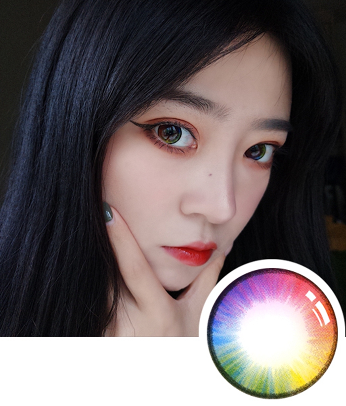 vassen i-101 rainbow 玛丽苏彩虹镜片(硅水凝胶)