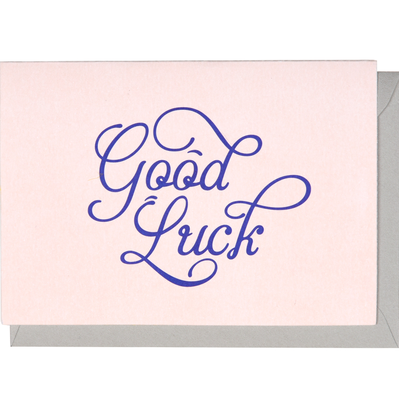 你行你素 goodluck好运贺卡 留言卡祝福卡感谢卡明信片